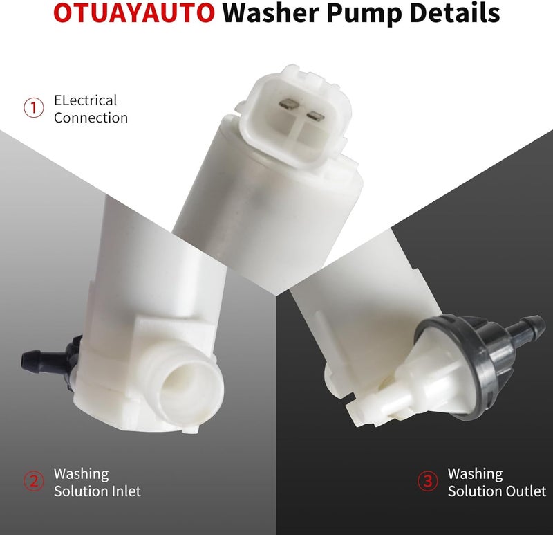 OTUAYAUTO Windshield Washer Pump for Nissan and Infiniti - OEM Replacement - Image 4