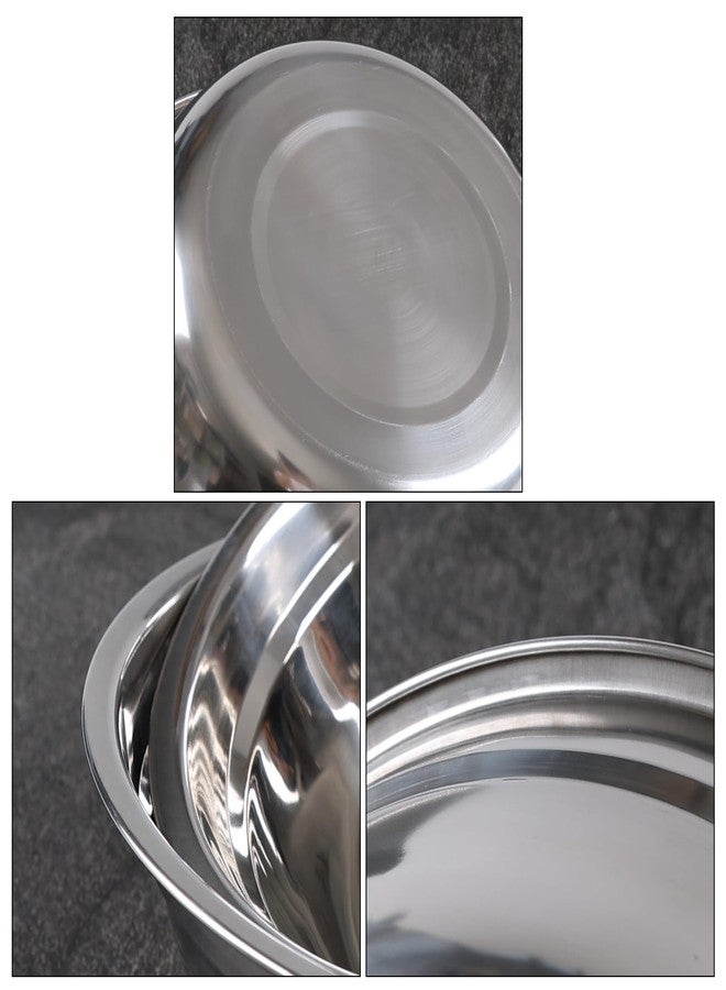 Tyminin Set of 4 Stainless Steel Serving Bowls, Metal Prep Mixing Bowls for Kitchen - Image 3