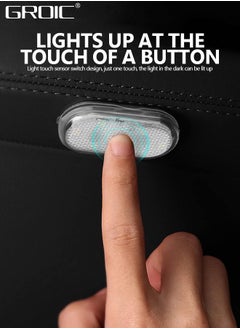 GROIC 2 Pcs USB Rechargeable Car Touch Light, Magnetic Night Light with Touch Activated On/Off, LED Lamp Beads Wall Light for Car, Bathroom, Bedroom, Stairs, Hallway, Garage  - Image 2