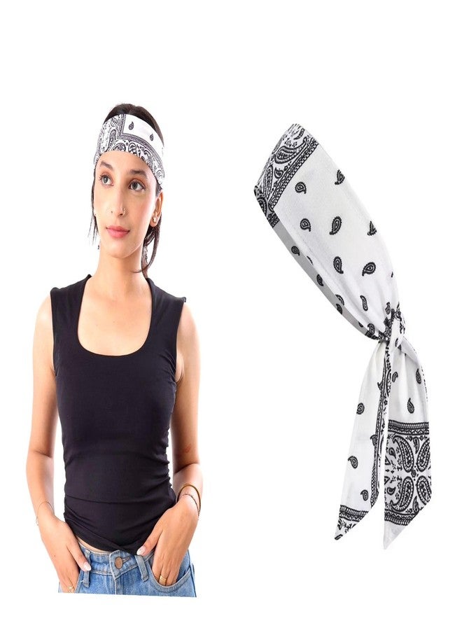 Future Tabs Sweat Sweatband Headband Men, Ninja Headbands, Sports Head Tie, Mens Paisley Headband Long Hair, Athletic Head Band - Combo - Image 4
