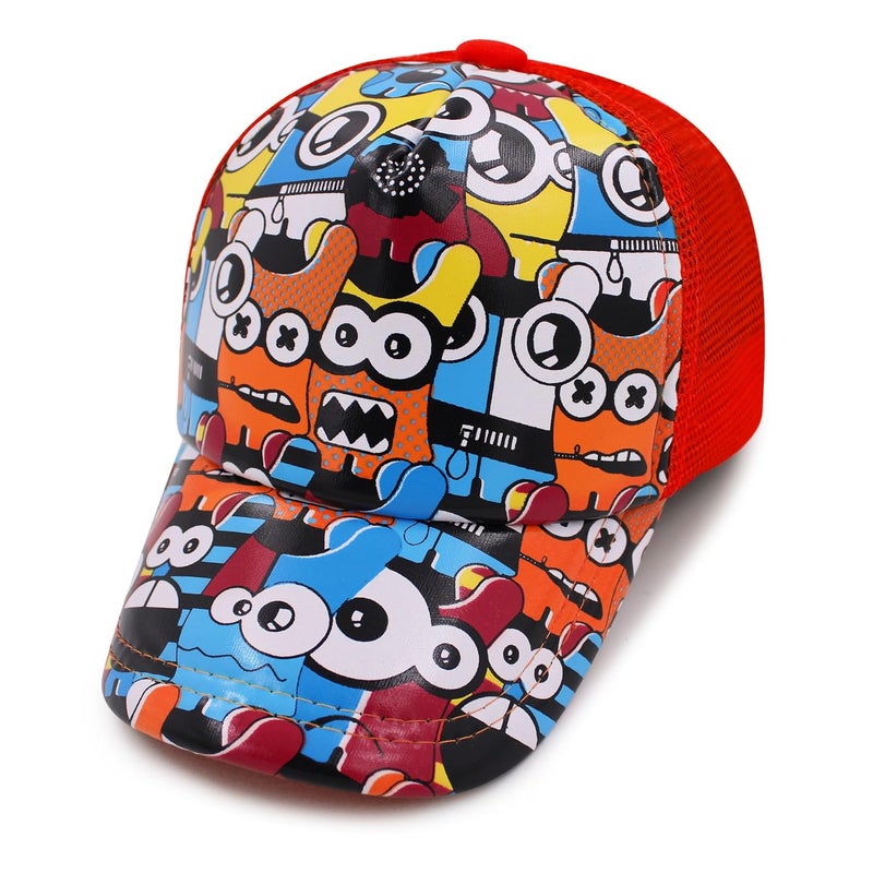 VRITRAZ Stylish Summer Kids Cap with Toons Print for 6 to 14 Years Girls and Boys. - Image 1