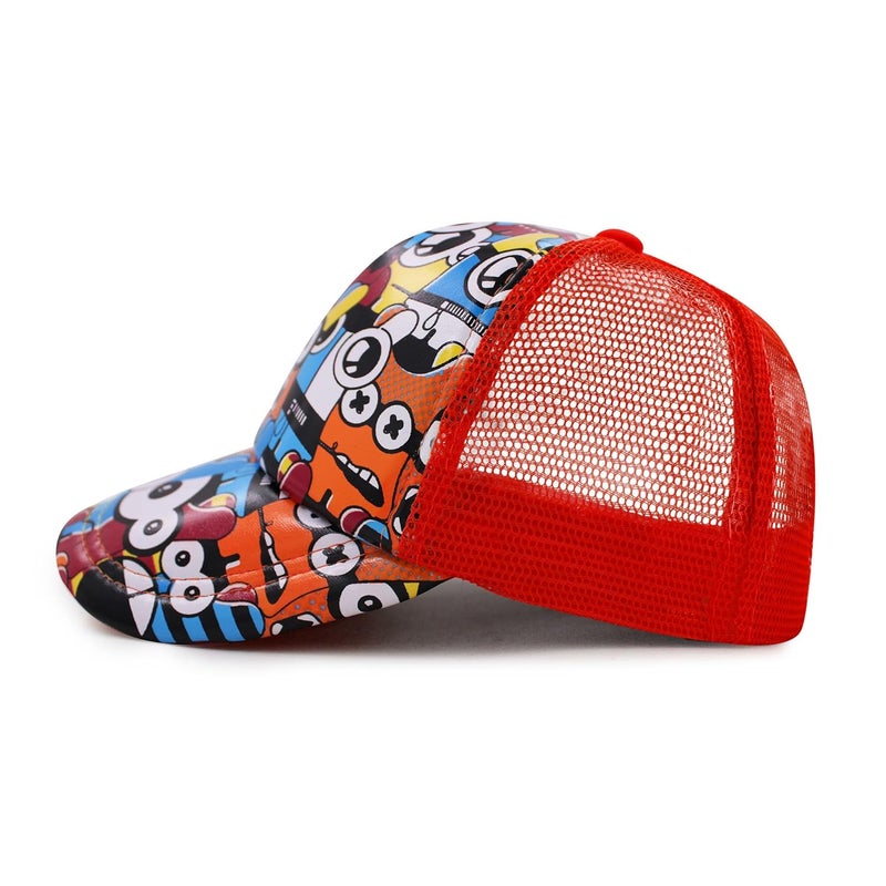 VRITRAZ Stylish Summer Kids Cap with Toons Print for 6 to 14 Years Girls and Boys. - Image 3