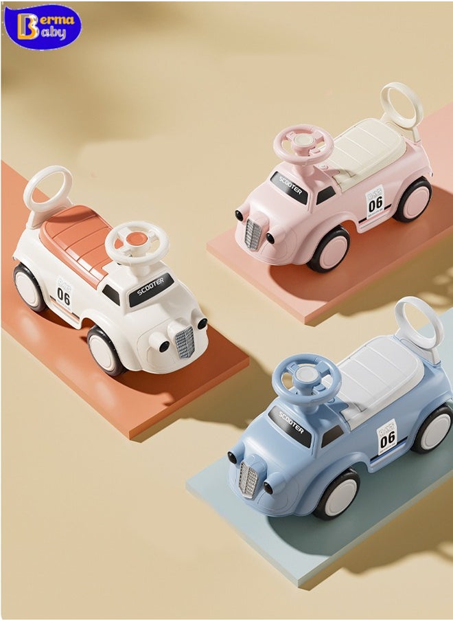 Push Ride-on Car - A licensed ride-on car can be used as a pushchair or walk-behind.