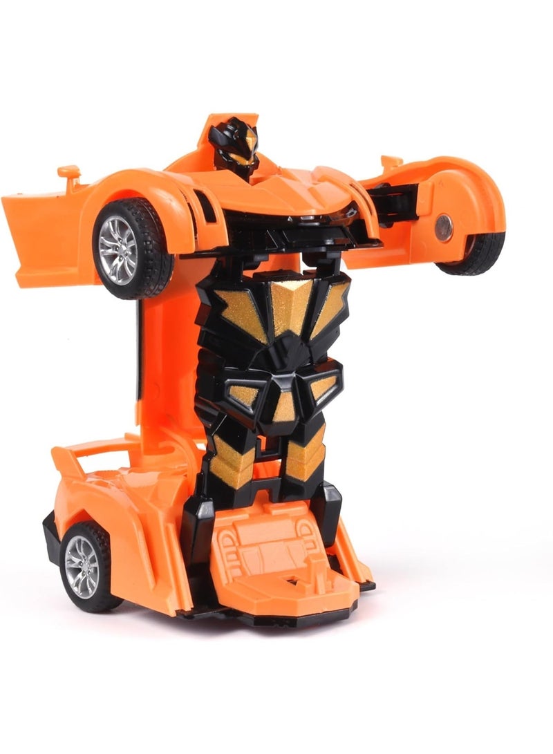 Transforming Friction Car - 2-Pack - Best Gift for Kids - Multi-Color - Image 2
