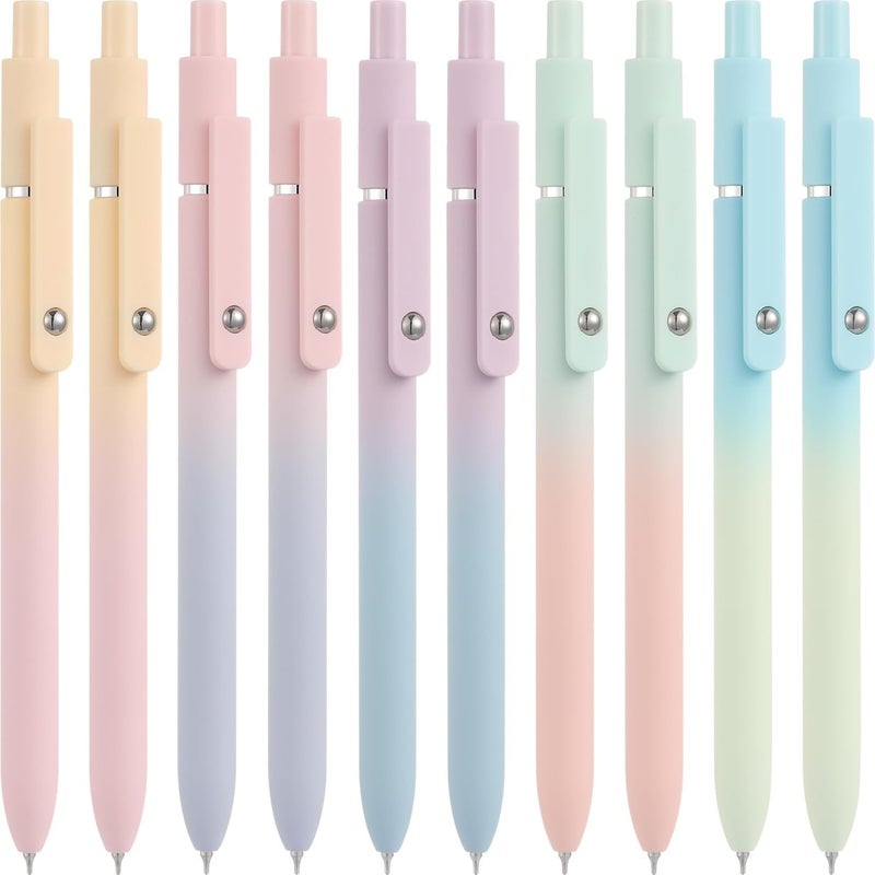 Vanhench Gel Pens, Birthday Gifts for Women, Preppy Stuff, Teen Girl Gifts Trendy Stuff, Aesthetic Pens for Journaling, Cool Stuff, Ideal Gifts for 8 9 10 11 12 13 14 Year Old Girl (10PCS Gradient) - Image 1