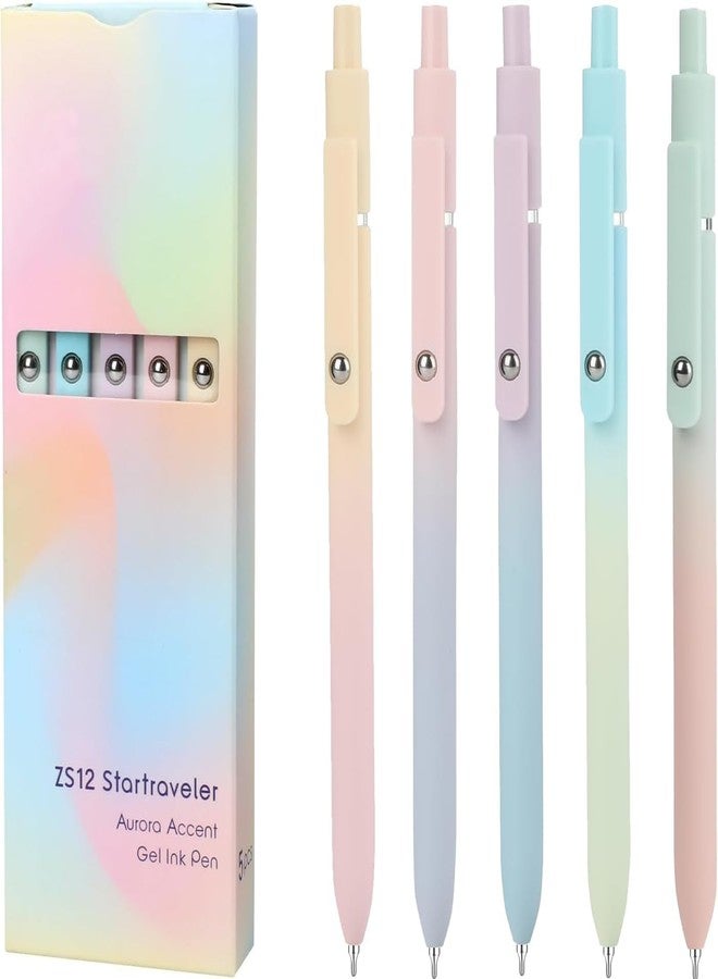 Vanhench Gel Pens, Birthday Gifts for Women, Preppy Stuff, Teen Girl Gifts Trendy Stuff, Aesthetic Pens for Journaling, Cool Stuff, Ideal Gifts for 8 9 10 11 12 13 14 Year Old Girl (10PCS Gradient) - Image 2