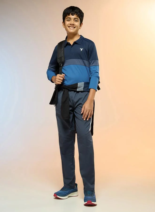 Technosport Technosport Teen Color Block Slim Fit Polo