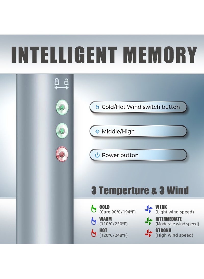 PROFESSIONAL 5-IN-1 Multifunctional Hot Air Comb, High-speed Brushless Hair Dryer, Curling Iron, Hair Straightener - Image 4