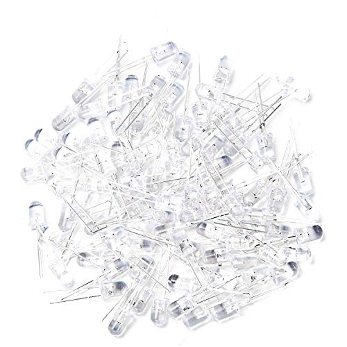 CHANZON 100 pcs 5mm RGB Multicolor Fast Blinking (Multi Color Changing) Dynamics LED Diode Lights (Flashing Round DC) Bright Lighting Bulb Lamps Electronics Components Flicker Light Emitting Diodes - Image 3