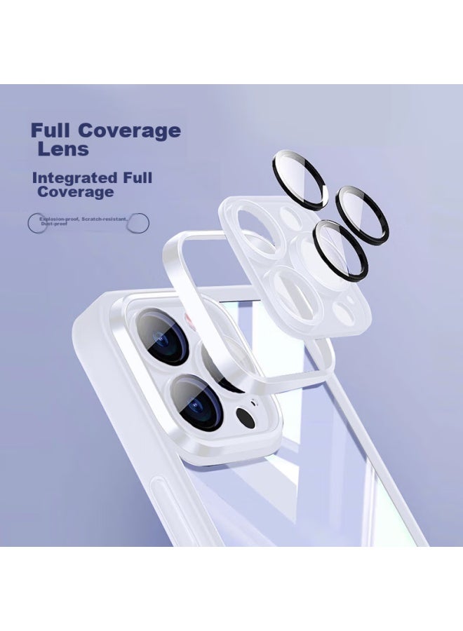 Jiangming Compatible With Iphone 16 Case, Ultra-thin Transparent Protective Cover With Built-in Camera Lens Protector, Full Protection, Shockproof, Anti-fingerprint, Business Simple Protective Case For Men And Women, Tpu Soft Shell - Image 1