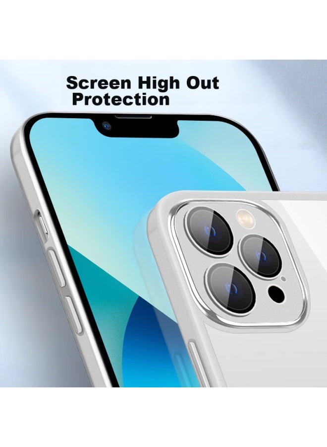 Jiangming Compatible With Iphone 16 Case, Ultra-thin Transparent Protective Cover With Built-in Camera Lens Protector, Full Protection, Shockproof, Anti-fingerprint, Business Simple Protective Case For Men And Women, Tpu Soft Shell - Image 3