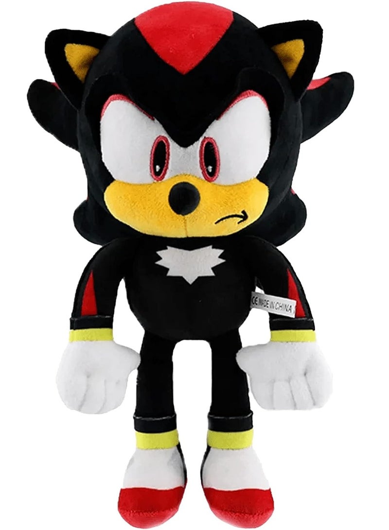 Classic Sonic Plush Toy 12" Sonic The Hedgehog Plush Figure Doll Stuffed Animals Toys Gift for Boys Girls Black Color - Image 1