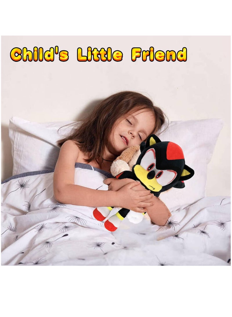 Classic Sonic Plush Toy 12" Sonic The Hedgehog Plush Figure Doll Stuffed Animals Toys Gift for Boys Girls Black Color - Image 5