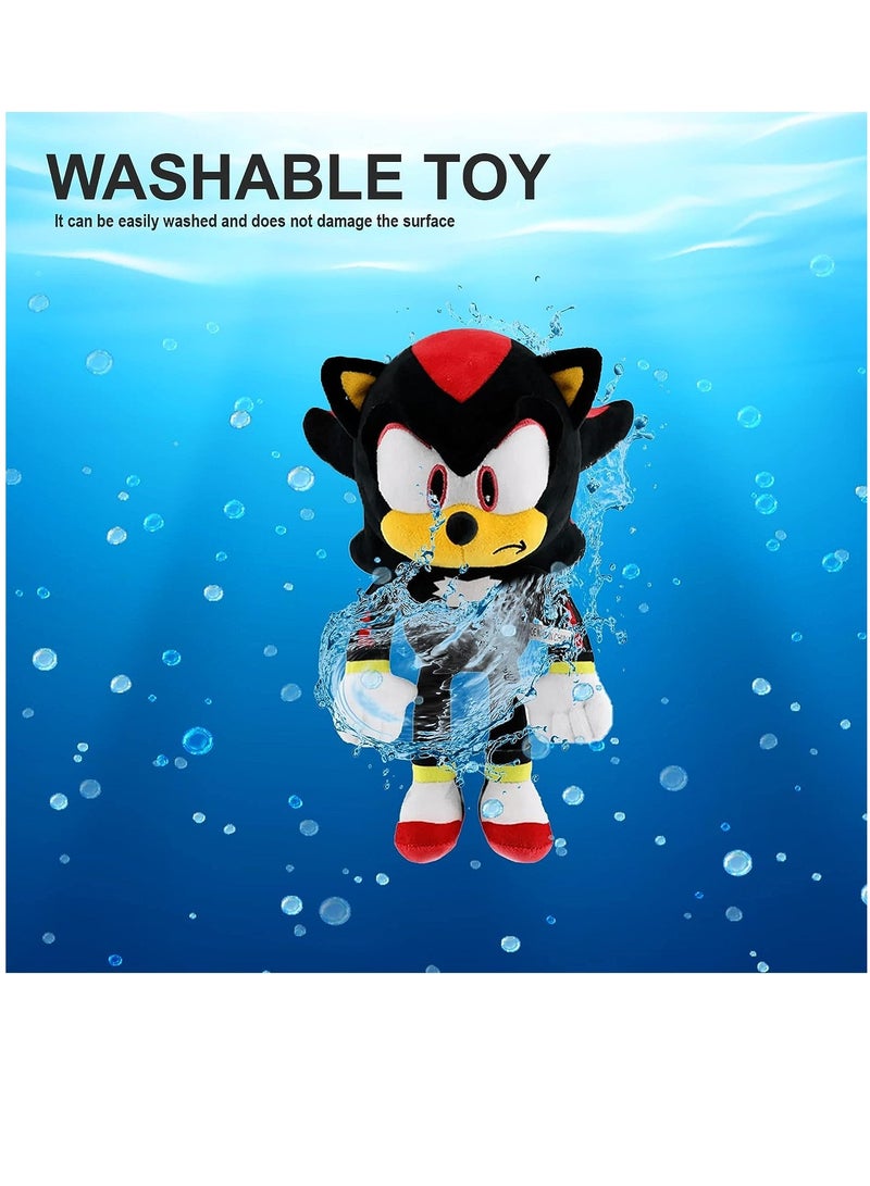 Classic Sonic Plush Toy 12" Sonic The Hedgehog Plush Figure Doll Stuffed Animals Toys Gift for Boys Girls Black Color - Image 4