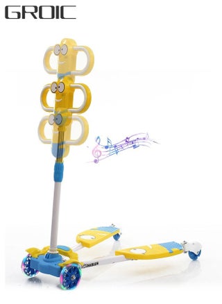Kids Swing Scooter, 4 Wheels Drifting Wiggle Scooters with Adjustable Height ,Frog Scissor Motion Kick Scooter with Light and Sound - pzsku/Z1A6457705DF4C891B4C0Z/45/_/1652866799/3a8d5f45-4dce-486e-9bef-5f9f32d7ebb6