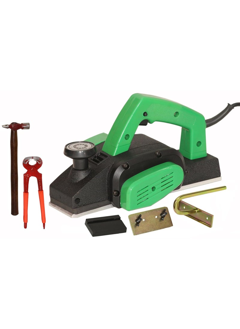 Digital Craft Digital Craft Wood Planer 1400W Machine of Carpentry HighPower MultiFunction Electric Planer Professional Woodworking Machine Electric Planer Machine 82MM8Inch Pincer PlierHammer 200 gm 