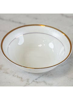 DANUBE HOME Valentina Soup Bowl Fine Bone China Elegant Tableware Versatile Bowl High Quality Dinnerware For Home Kitchen & Dining Room L15xW15xH4.5cm White  - Image 3