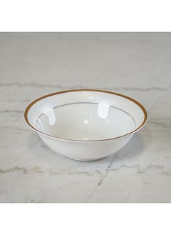 DANUBE HOME Valentina Soup Bowl Fine Bone China Elegant Tableware Versatile Bowl High Quality Dinnerware For Home Kitchen & Dining Room L15xW15xH4.5cm White  - Image 2