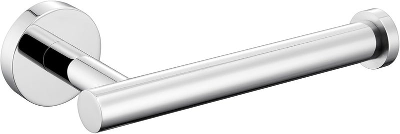 APLusee Toilet Paper Holder Polished Chrome, 304 Stainless Steel Tissue Roll Hanger, Round TP Roll Dispenser for Bathroom Kitchen Washroom, Wall Mount - Image 1