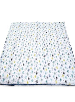 Home-Tex Design King Size 100% Cotton 6 Piece Bed Set with reversible Duvet cover - 1 Flat Sheet 240x260 cm 1 Duvet Cover 240x200 cm 4 Pillows 50x80 cm Design Palmette  - Image 2