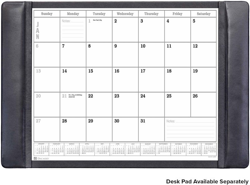 Dacasso 2026 Monthly Calendar Refill, 24.5 x 16, White (S2001 / S2001-O) - Image 5