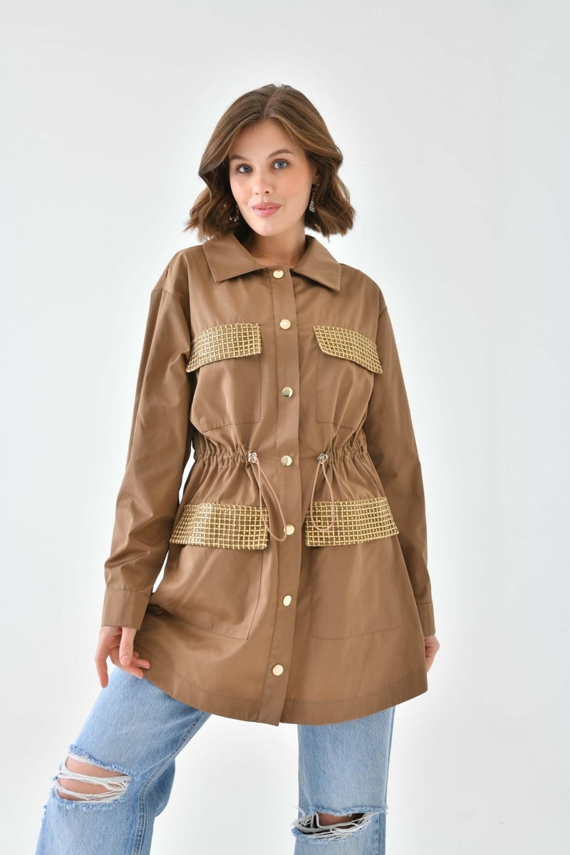 Garmi Women's Parachute Cap Camel  - Image 3