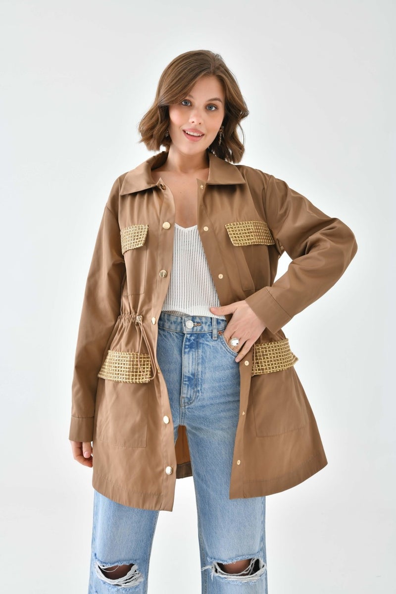 Garmi Women's Parachute Cap Camel  - Image 5