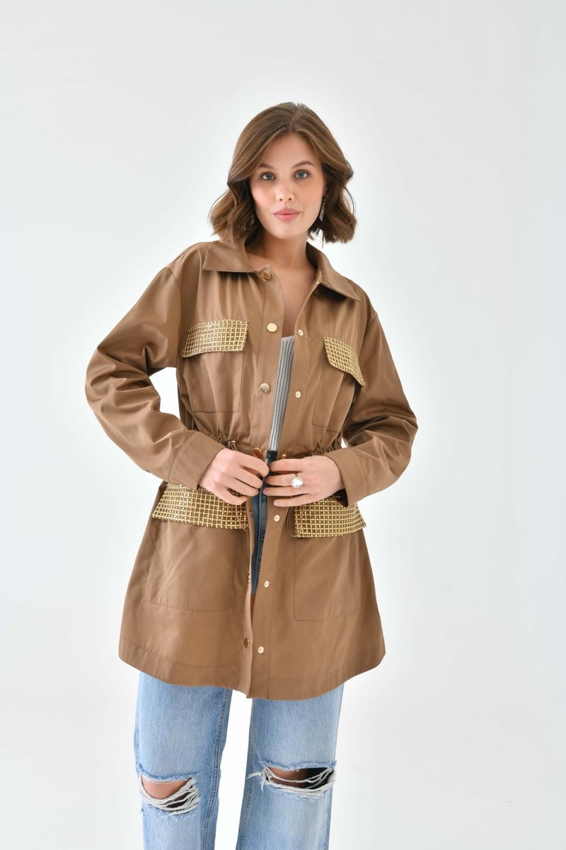 Garmi Women's Parachute Cap Camel  - Image 4