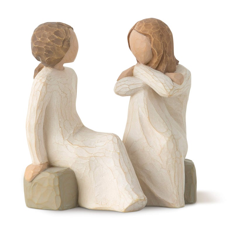 Willow Tree Heart and Soul, Open hearts, sharing souls, trusted friends, Celebrate Supportive Friendships Among Women, Sisters, Co-Workers, Neighbors, Mothers & Daughters, Sculpted Hand-Painted Figure - Image 1