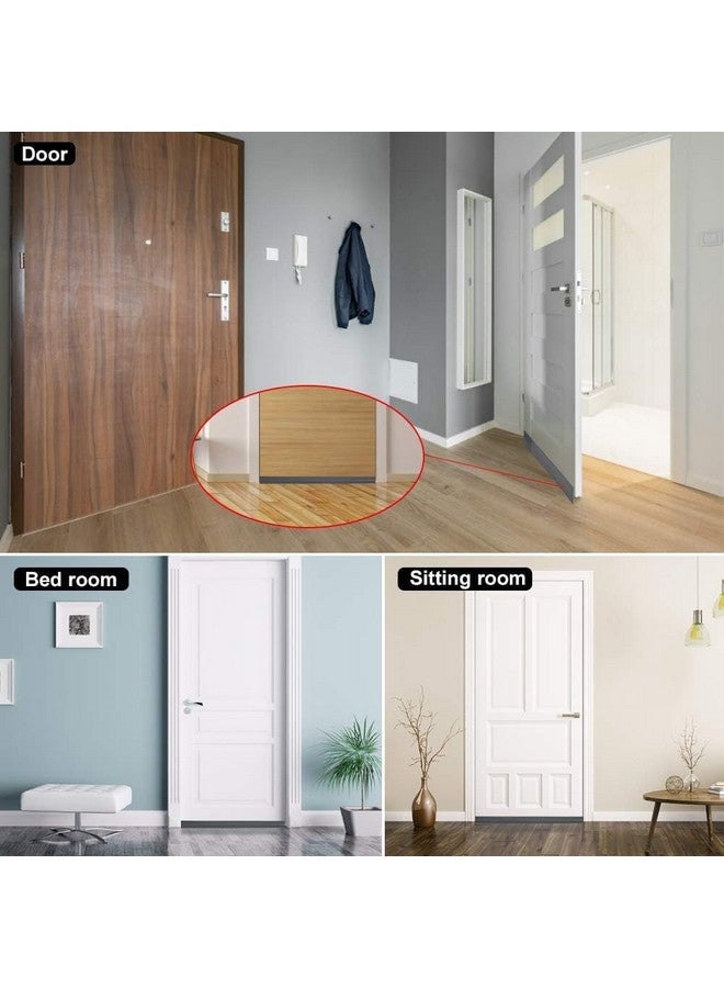 RANUR Self Adhesive Door Bottom Sealing Strip Guard for Home Door Protector for Home from Dust, Insects, Waterproof, Soundproof Door Seal, Door Air Blocker 1 Meter (1 Meter-Pack of 3, Grey) - Image 3