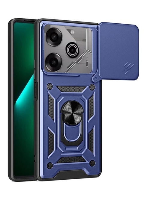 TECNO Pova 6 Pro 5G Case Cover Protector Accessories with Camera Len Protection Anti-Scratch Shockproof Anti-Fingerprints Back Cover with 360 Car Mount Magnetic Ring Holder Case Protector