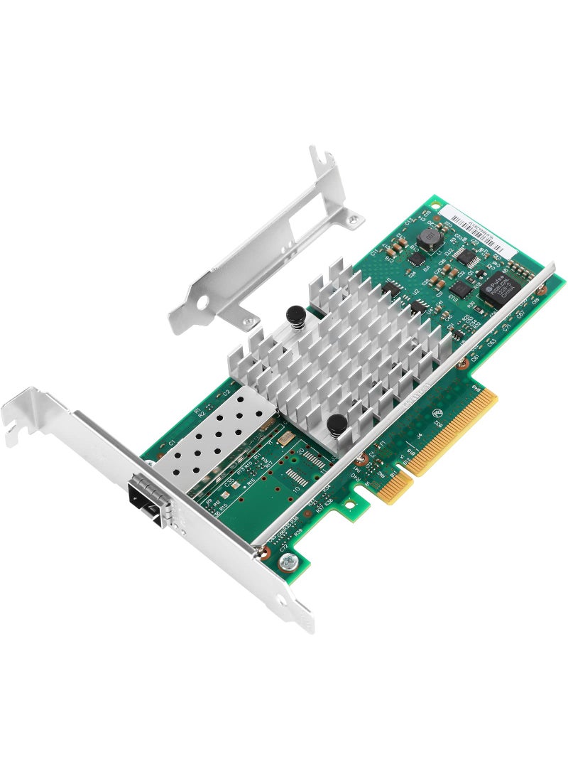 Vogzone 10Gb NIC PCI-E Network Card for Intel X520-DA1(Intel E10G42BTDA), with Intel 82599EN Controller, Single SFP+ Port, 10G PCI Express Ethernet LAN Adapter Support Windows Server/Linux/VMware  - Image 1