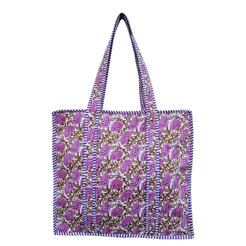 COTSILER Tote Bags Women Lightweight Travel Bag Purse Cotton Shoulder Tote Bag For Shopping Grocery & Beach Bag (Design No 40) - Image 1