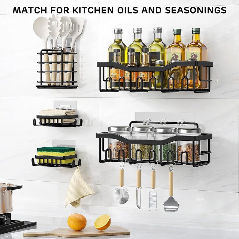 BIRDWING 5 IN 1 Soap Holder for Bathroom with Tooth Brush Holder Without Drilling | Shop Stand for Bathroom Without Drill | Bathroom Shelf for Wall, Soap Dish with Toothbrush Holder | - Image 4