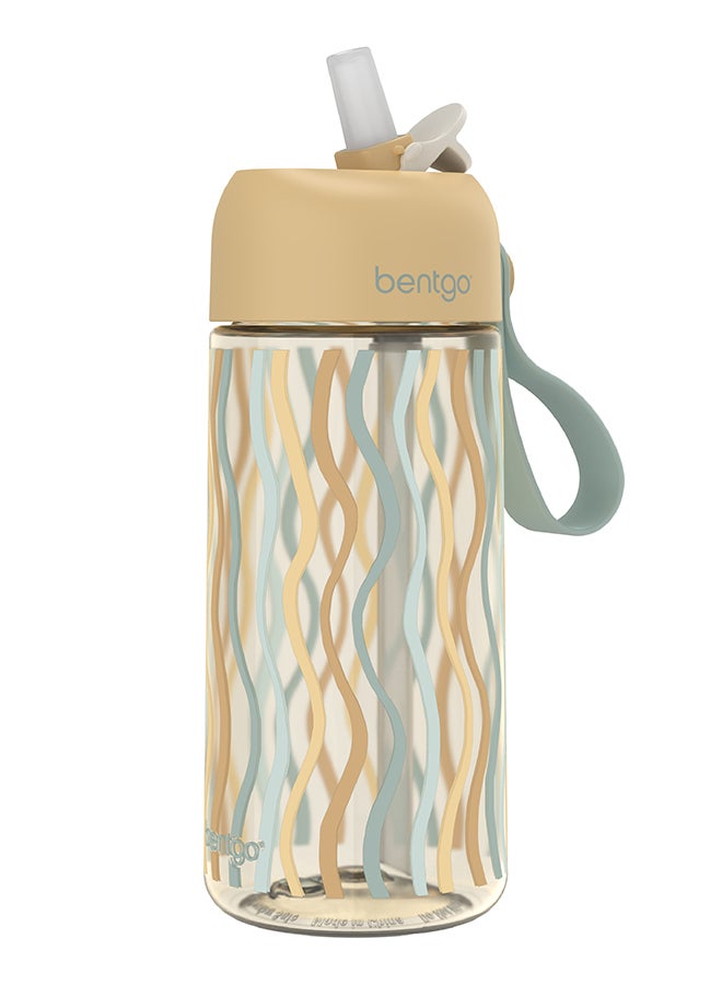 Bentgo زجاجة ماء للأطفال 450 مل - متموجة - Image 1