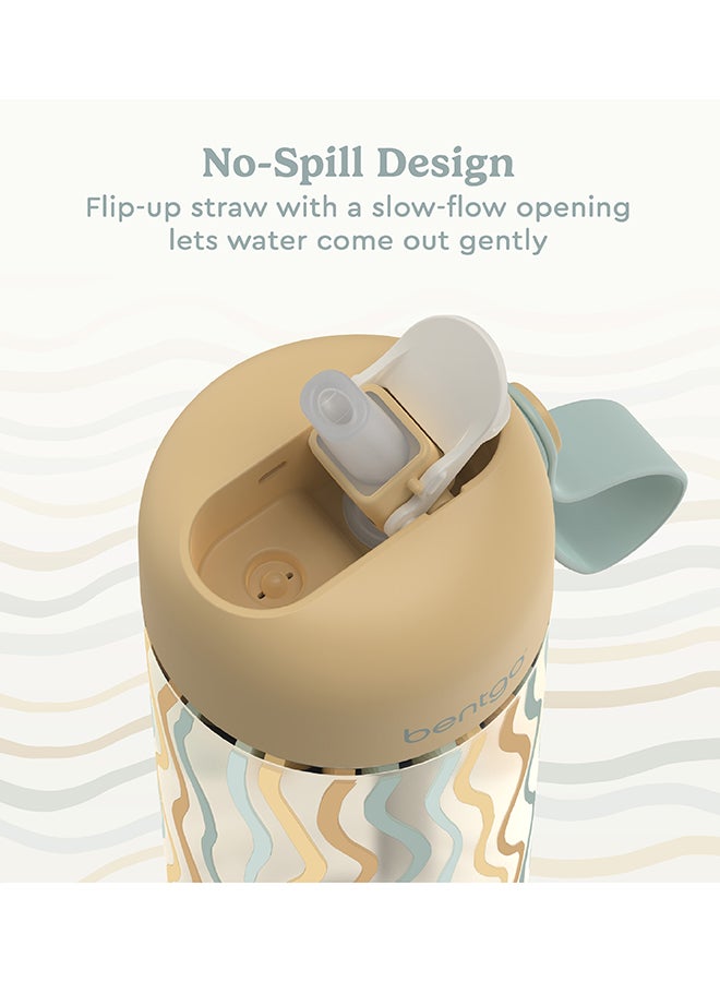 Bentgo زجاجة ماء للأطفال 450 مل - متموجة - Image 4