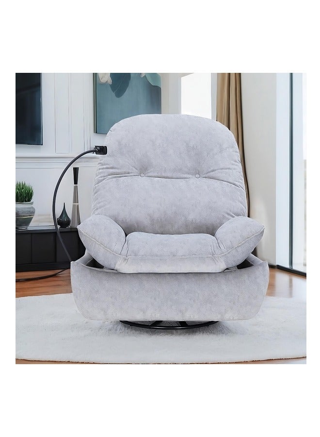 Micasa Elegant And Modern Design Armless Sofa Chair With Bluetooth Speaker Grey 108 X 104 X 101 Cm 7600 Grey - Image 2