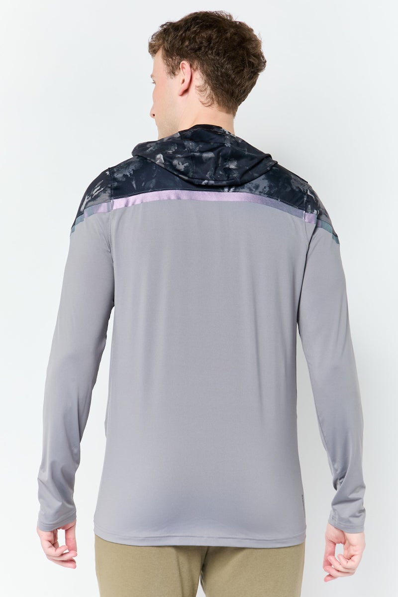 UNDER ARMOUR Men Sportswear Fit Long Sleeve Training Jacket, Grey - Image 3