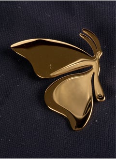 The Black Pearl Accessories Stainless Steel Golden Brooch - Butterfly  - Image 1