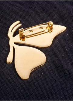 The Black Pearl Accessories Stainless Steel Golden Brooch - Butterfly  - Image 2