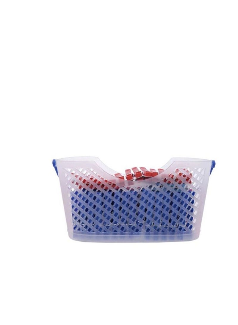 PROMASS Pegs With Basket Holder Multicolour 90 PCS  - Image 4