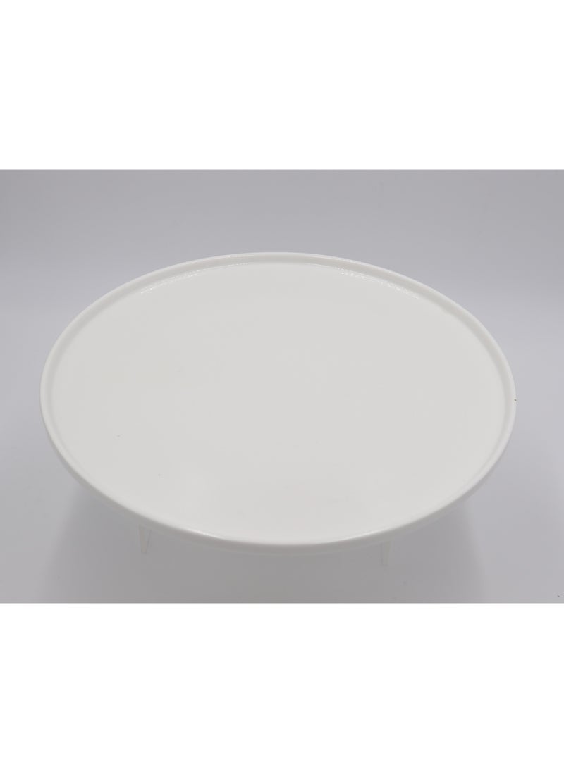 AJ - White ceramic - 14" Pizza Plate - Image 1