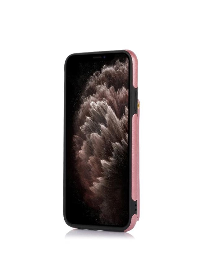 زبون حافظة لهاتف iPhone 11 Pro Max، حافظة جلدية ثلاثية الطي بتقنية RFID مع حبل - Image 3