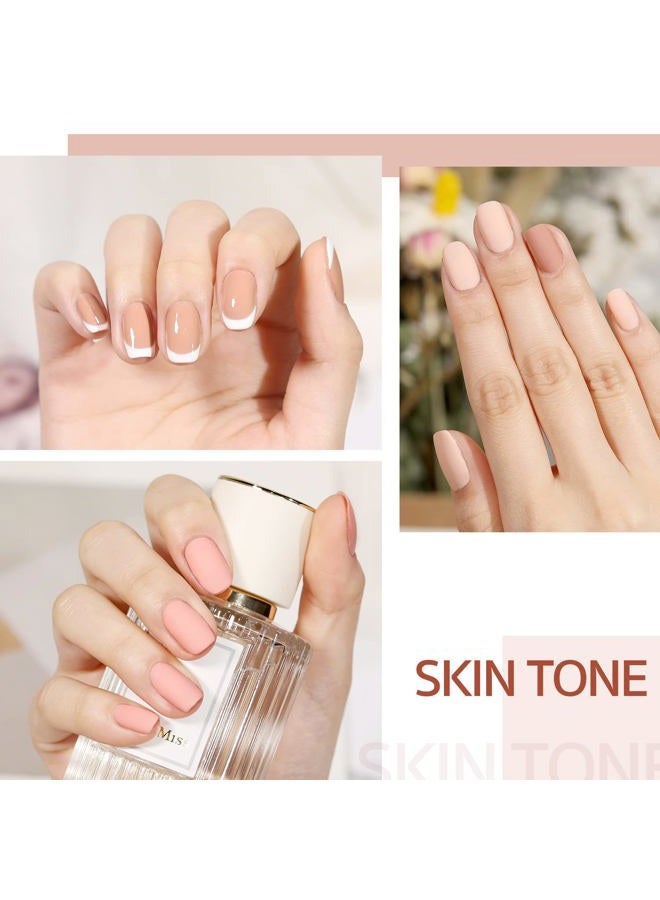 GAOY Nude Pink Gel Nail Polish Set, 6 Neutral Colors Beige Skin Tone Soak Off UV Light Cure Gel Polish Kit for Salon and Nail Art DIY at Home - Image 5