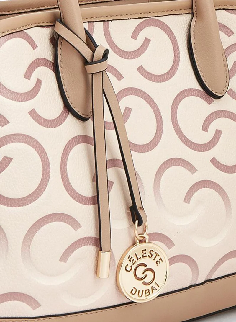 Celeste TAUPE Celeste Grainy Pu Totes for Women | Best Price UAE