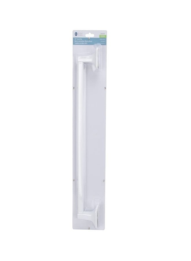 MINTCRAFT Square Towel Bar, 18-Inch, White - Image 2