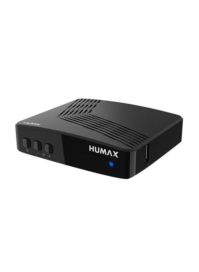 Humax F1-Mini+ HD Digital Satellite Receiver | F1 MINI Plus, Compact Design | Full HD 1080P Support | High-Performance TV Streaming for Satellite Channels | Easy Setup, Ultra-Compact, Ideal for Home Entertainment | Black