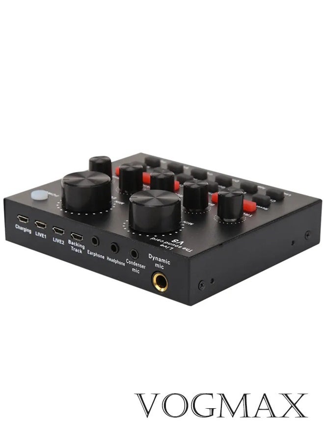 VOGMAX V8 Sound Card Live Sound Card, Voice changer device for PS4/Phone/iPad/Computer,Sound Card with Multiple Funny Sound Effect,  - Image 2