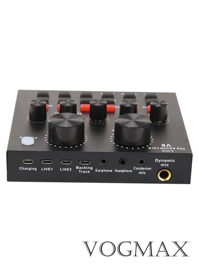 VOGMAX V8 Sound Card Live Sound Card, Voice changer device for PS4/Phone/iPad/Computer,Sound Card with Multiple Funny Sound Effect,  - Image 3