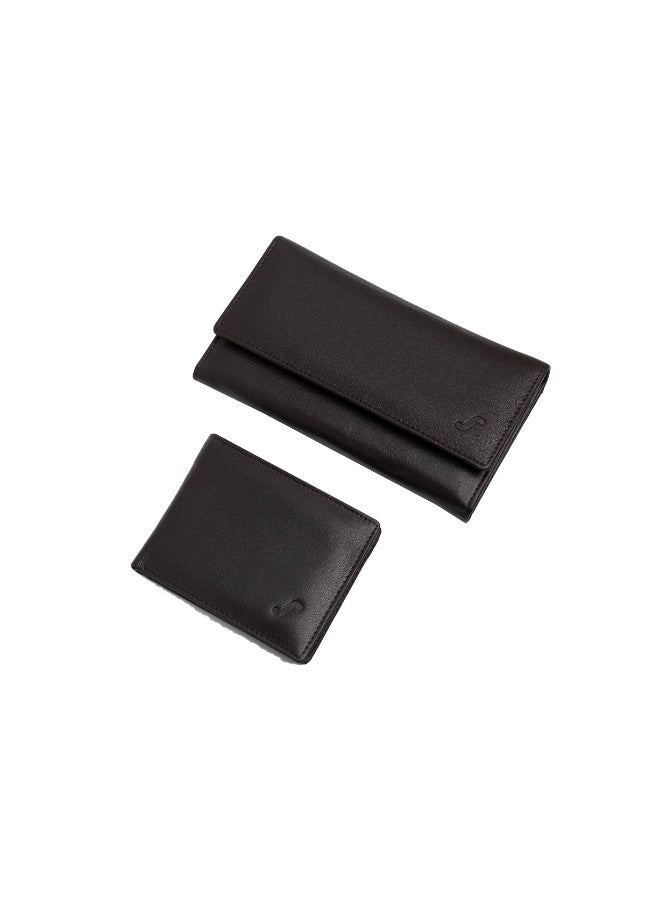 Styrke Allure Couple Edition: RFID Leather Wallet & Clutch Set - Premium His & Hers Gift, Secure Minimalist Design, Luxury Protection - Image 1